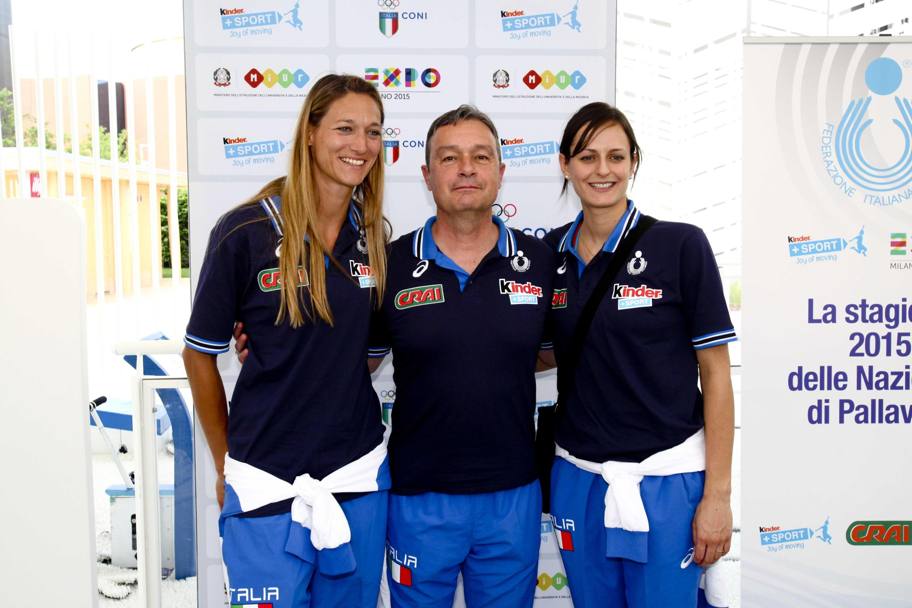 Valentina Arrighetti, Marco Bonitta e Caterina Bosetti (Ansa)